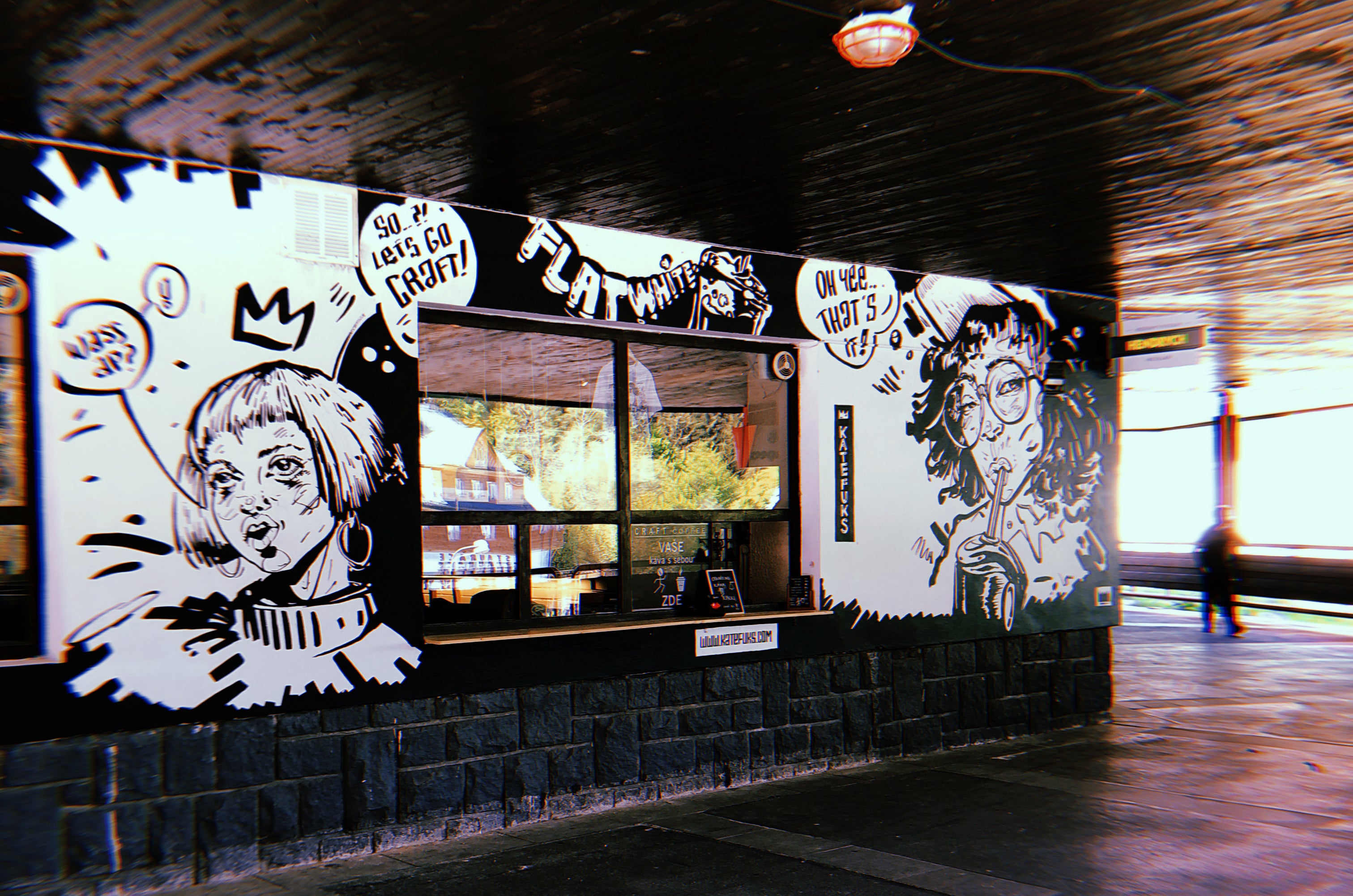 Kate Fuks – malba na zeď / Craft Coffee, Pec pod Sněžkou