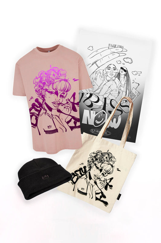 Kate Fuks Limited Pack (Tričko, Kulich, Plakát, Bag)