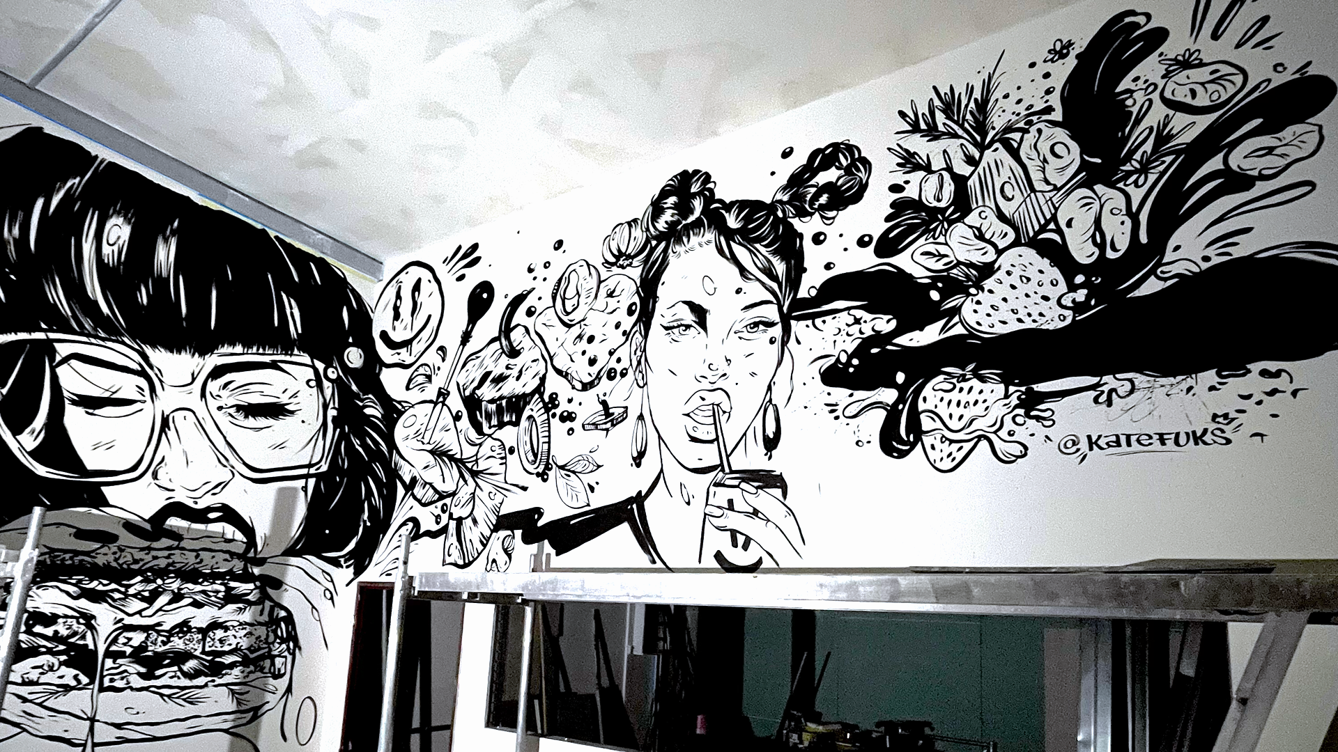 Kate Fuks – malba na zeď / K.O.G. Krnov